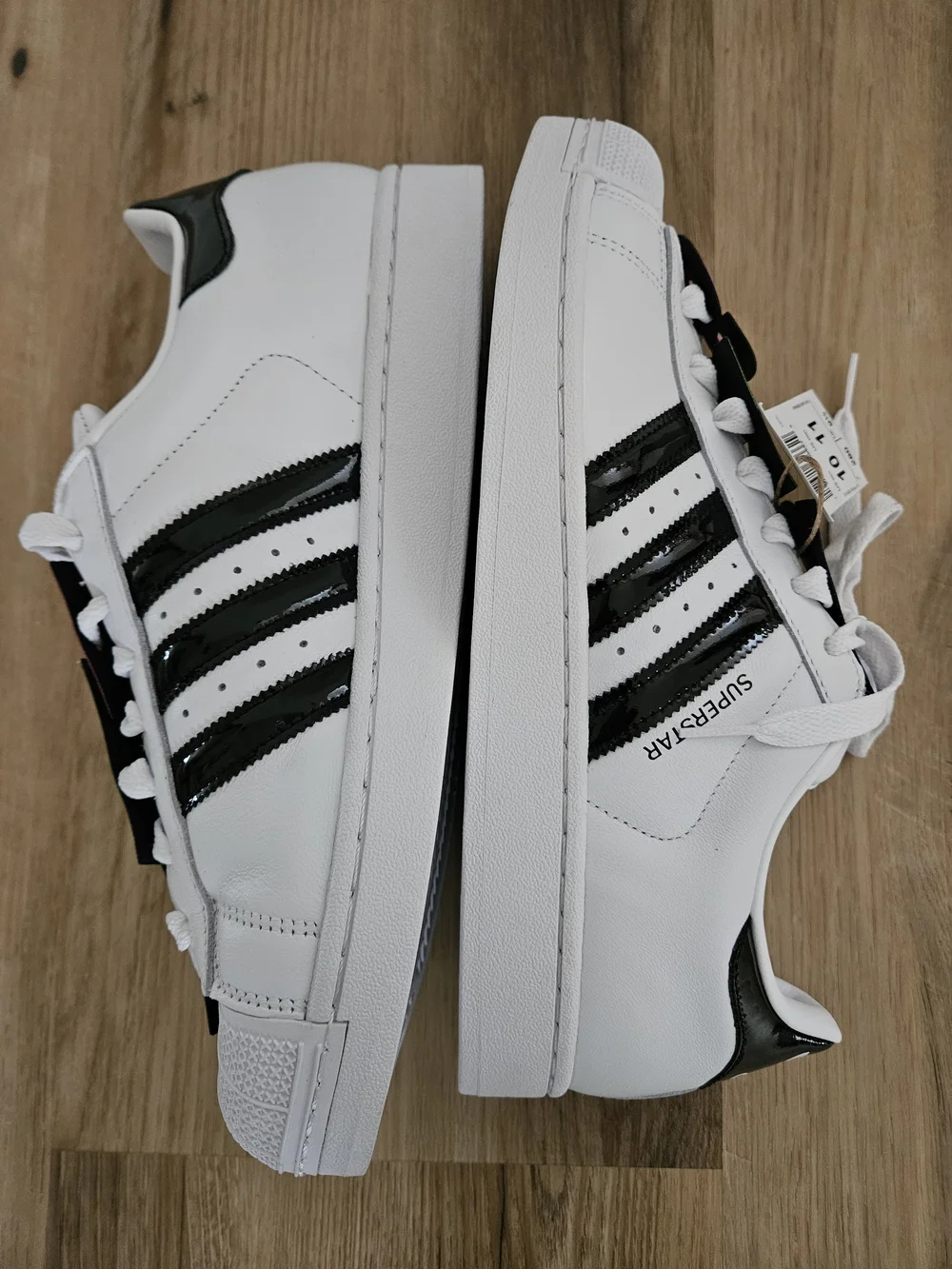 Men's Adidas Originals White X Jeremy Scott Superstar II Sneakers JR3584 Size 10